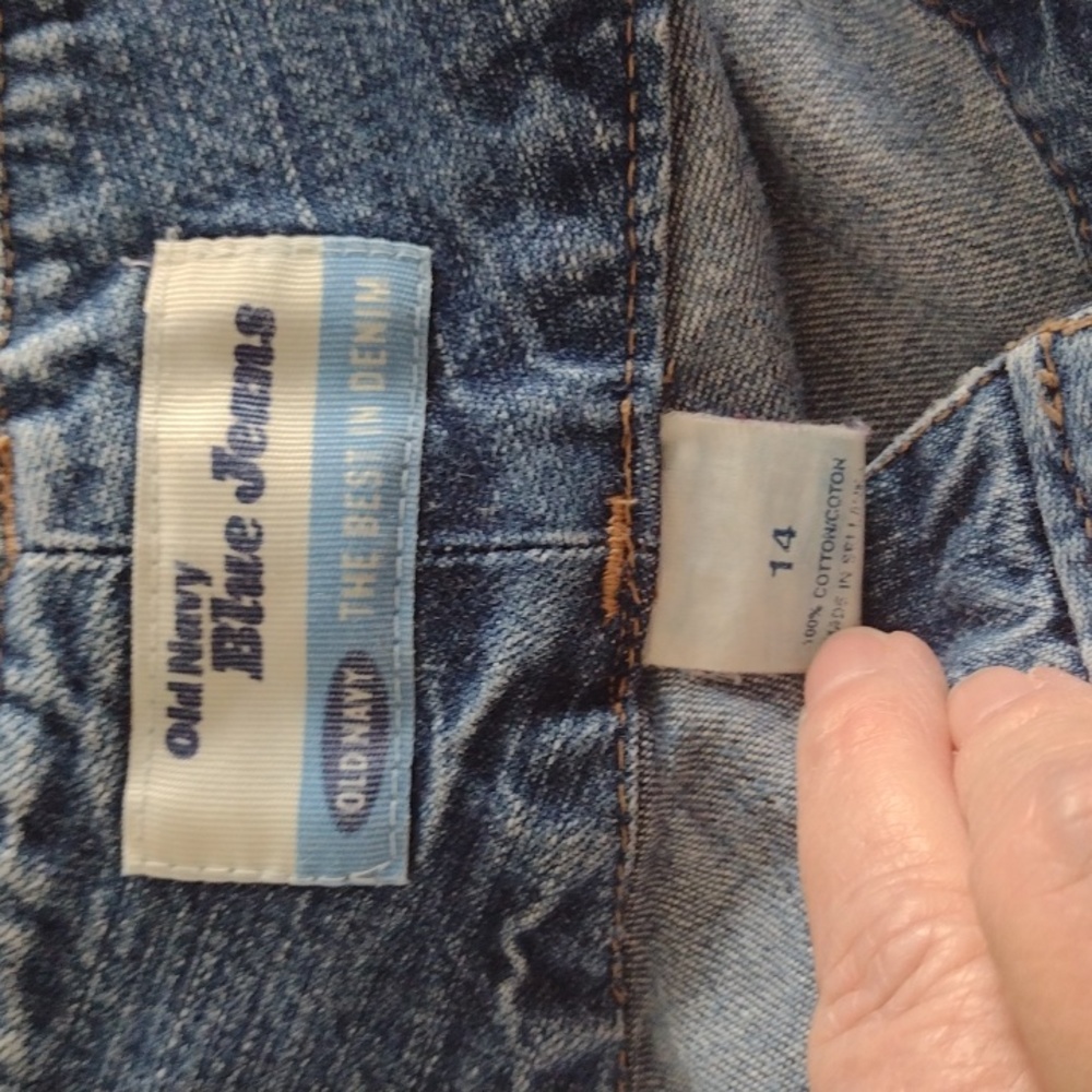 Old Navy Maxi length Denim Jean skirt. Slit back. Size 14. Preloved EUC - Picture 12 of 12